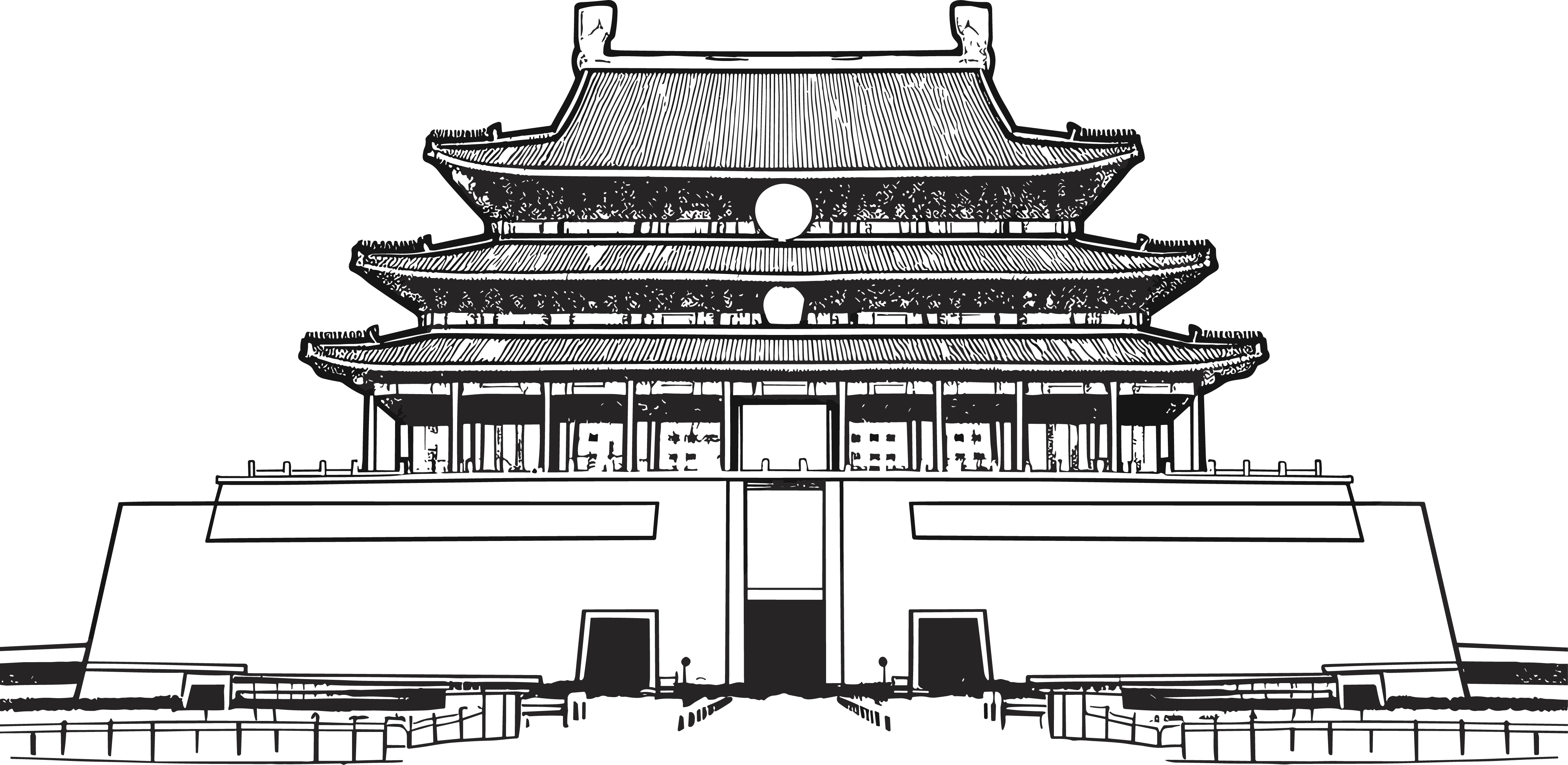 天安门简笔画