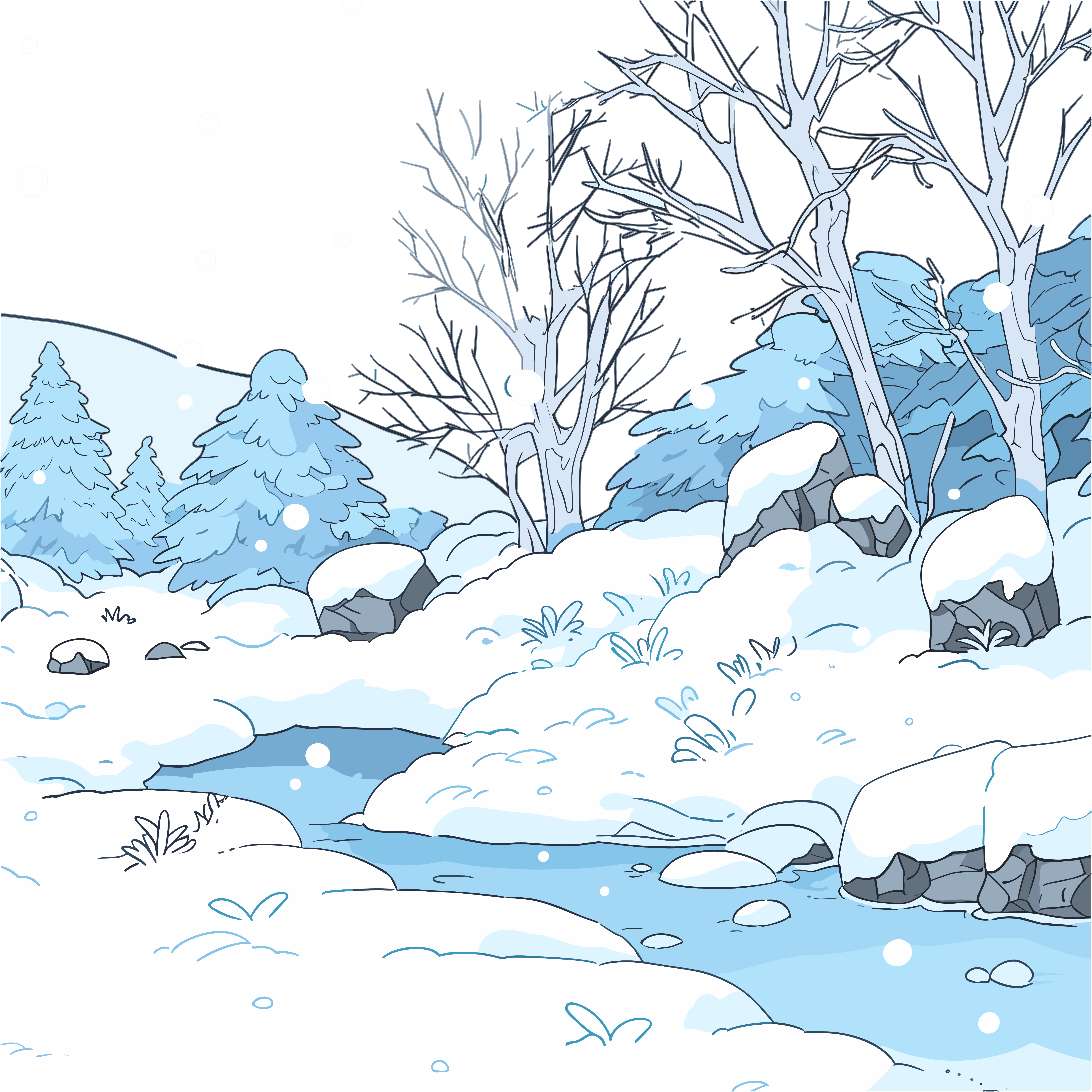 雪景商业使用插图