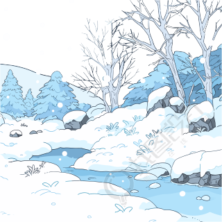 雪景商业使用插图