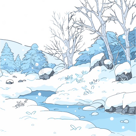 雪景商业使用插图