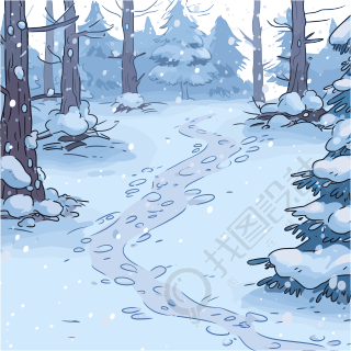 雪景商业使用插图