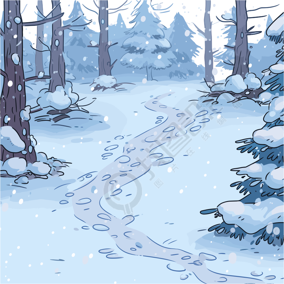 雪景商业使用插图