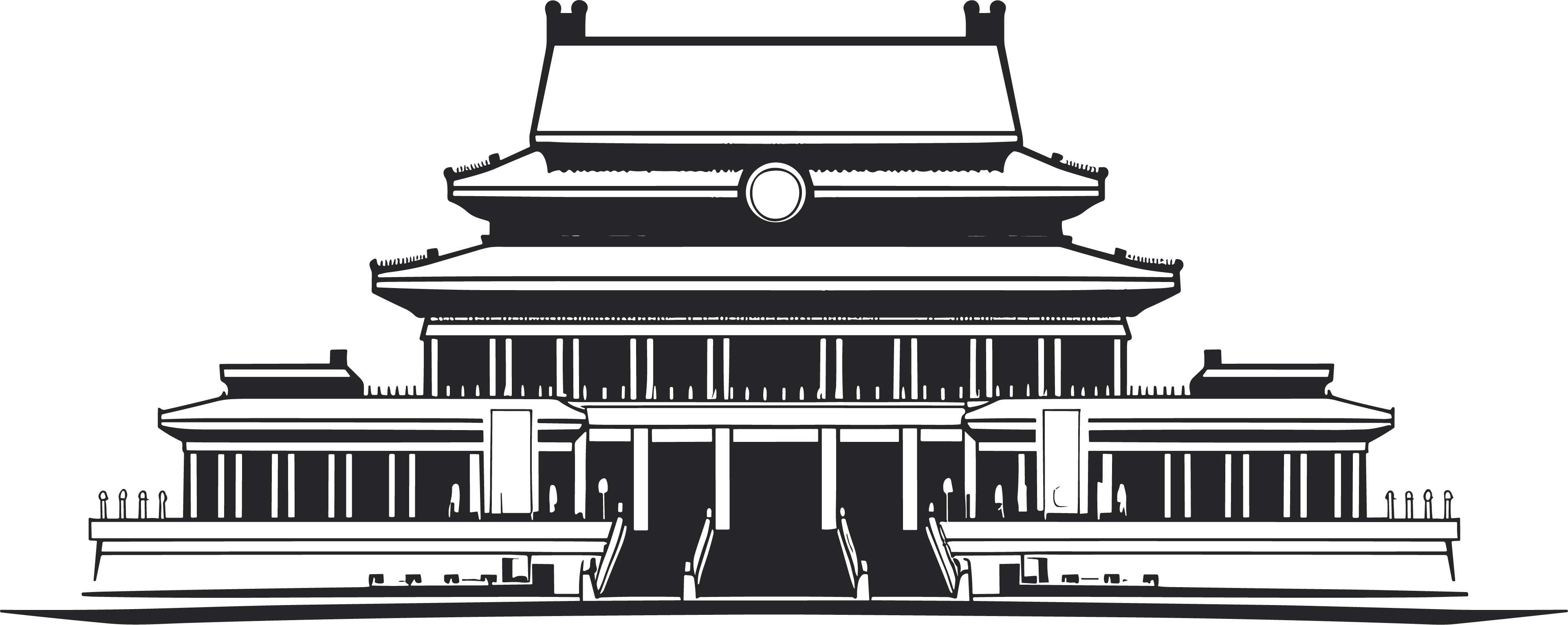 北京天安门简笔画