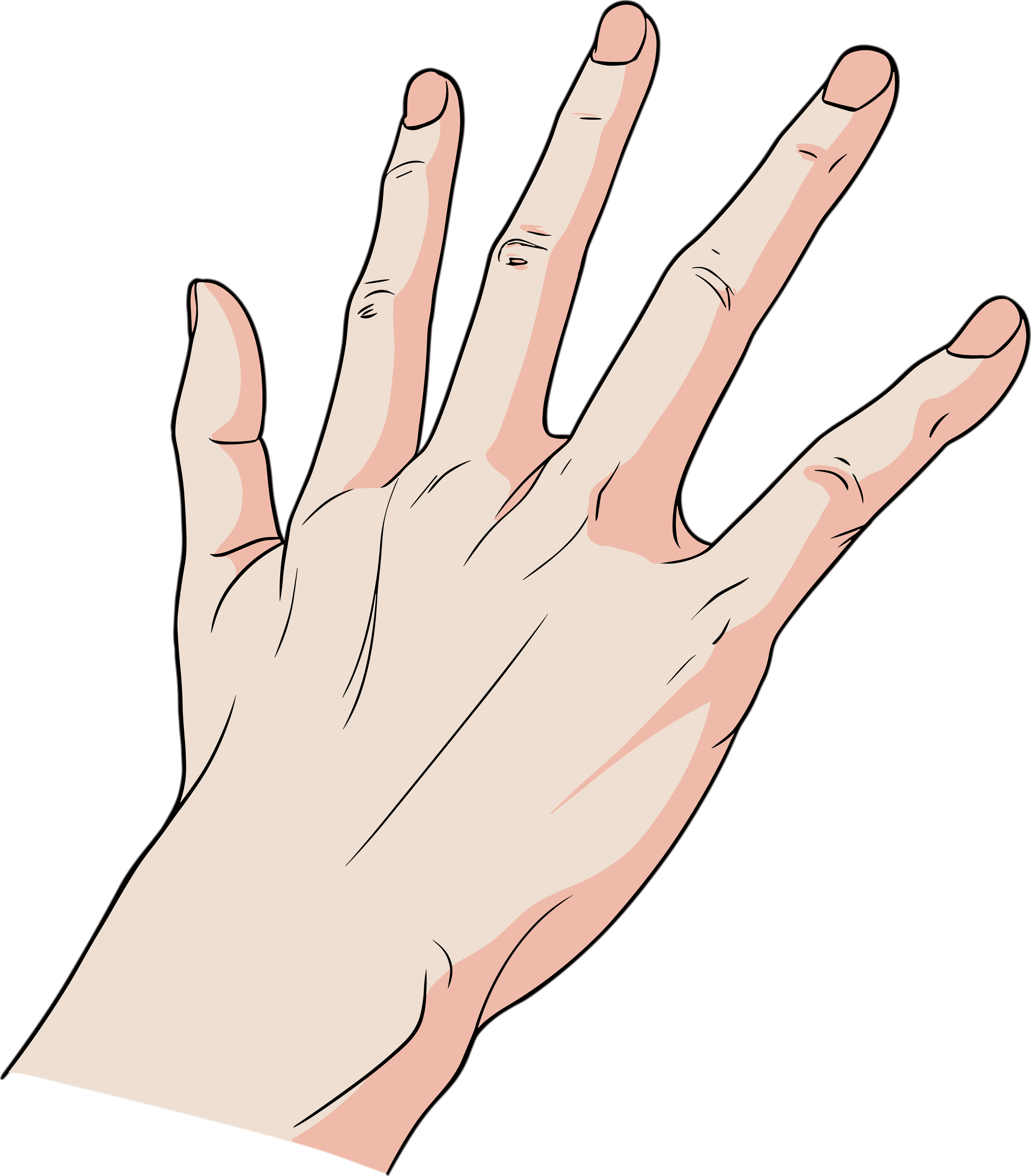 卡通手插画素材