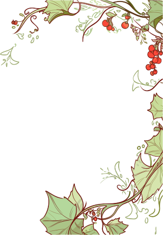 藤蔓边框可商用插图