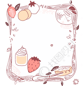 餐牌透明背景插画