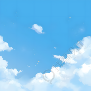蓝天背景PNG插图
