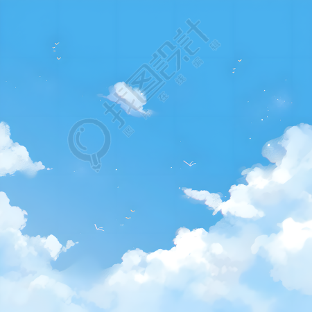蓝天背景PNG插图