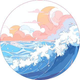 卡通海洋插画设计元素