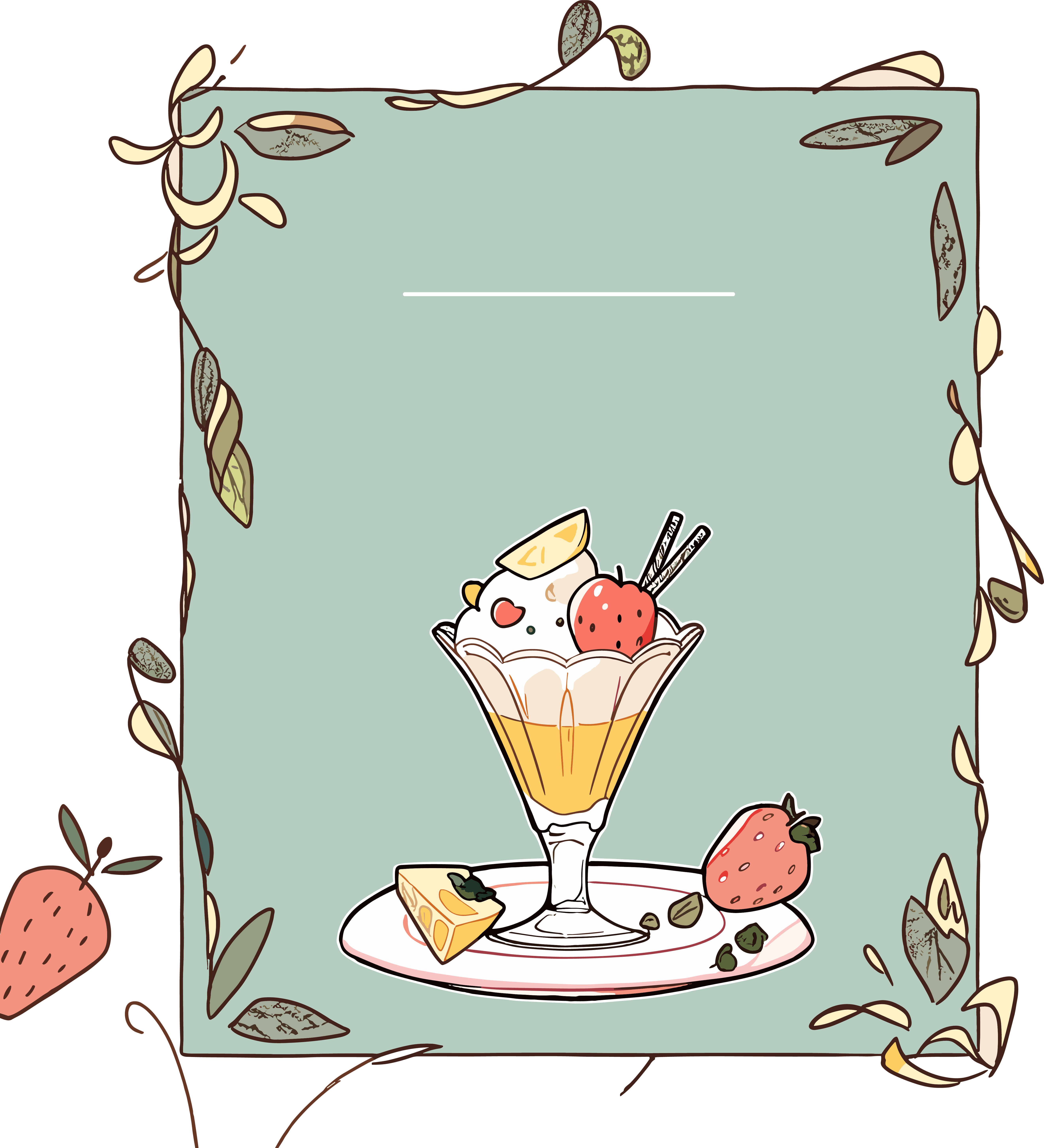 餐牌插画设计灵感素材