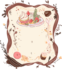 餐牌手绘插图素材