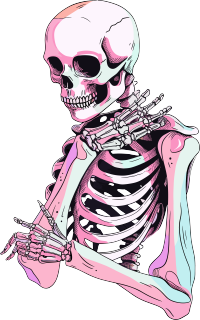 人体骨架医用插图