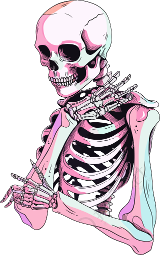 人体骨架医用插图