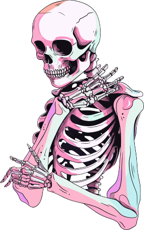 人体骨架医用插图