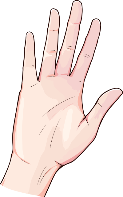 卡通手插图素材
