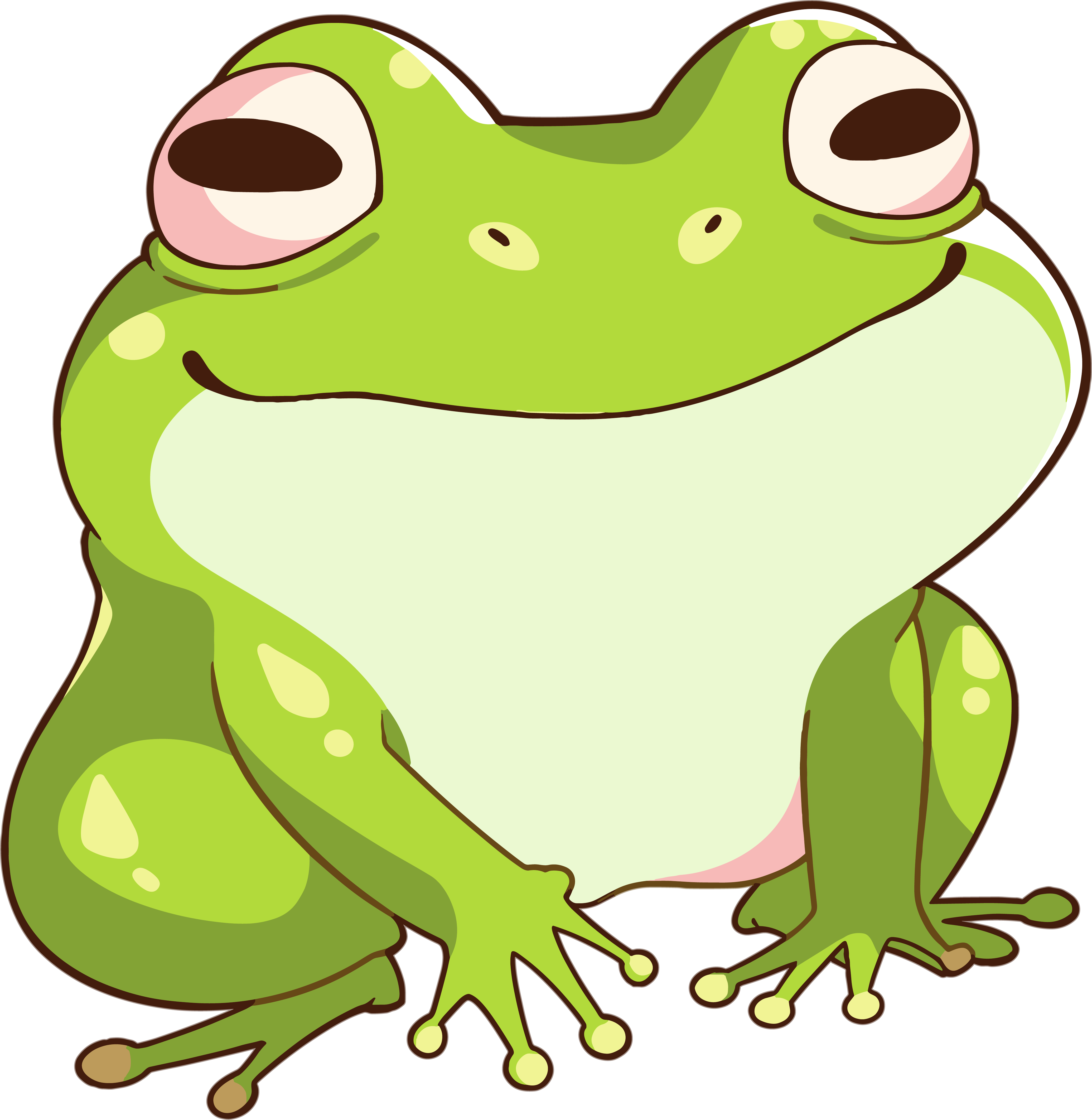 青蛙插画设计素材