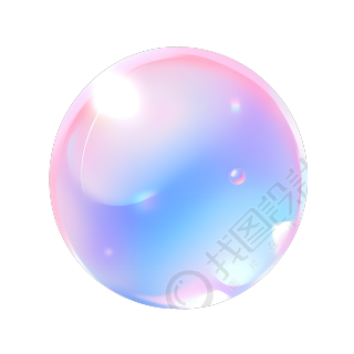 泡泡插图设计素材