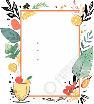 餐牌可商用插画