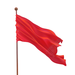 红旗透明背景素材