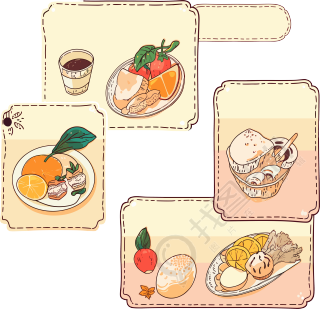 餐牌商用插画设计素材