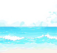 卡通海洋手绘插画