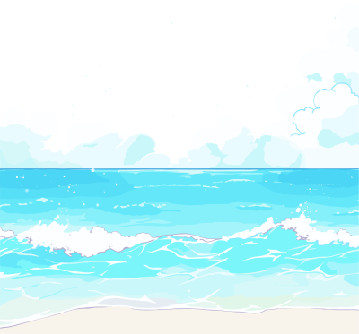 卡通海洋手绘插画