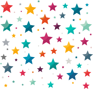 星星背景透明背景插画