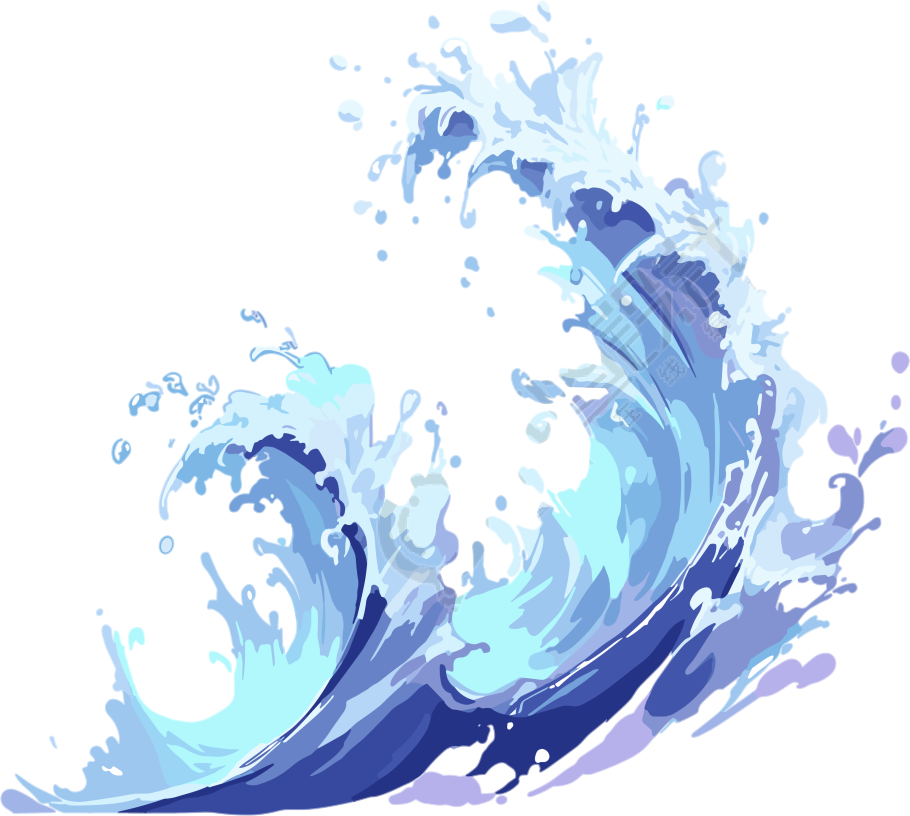 水花高清插图设计元素