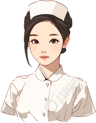 护士透明背景素材