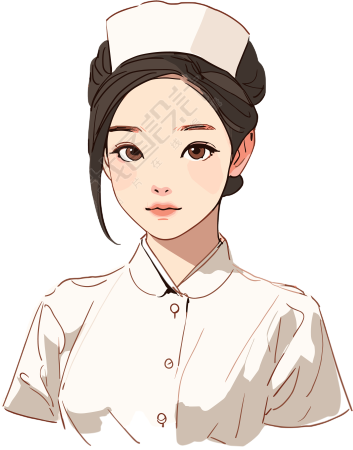护士透明背景素材