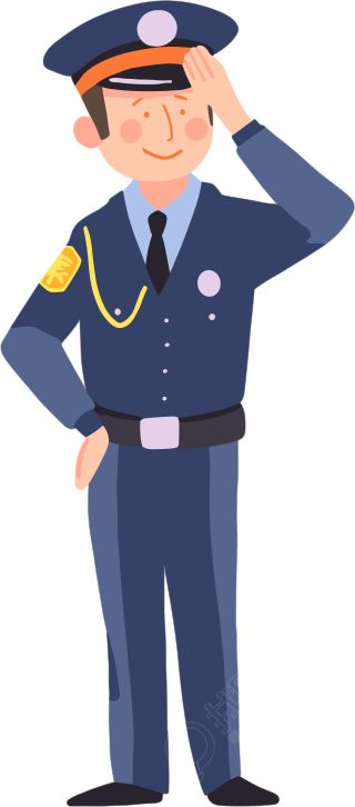 交警卡通元素