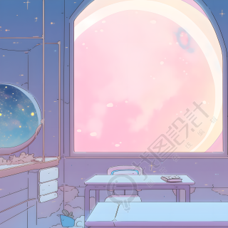 科幻背景插画设计素材