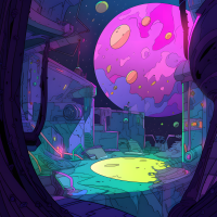 科幻背景简单插图