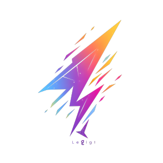 闪电logo图形设计元素