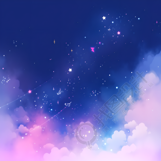星空背景透明背景插图