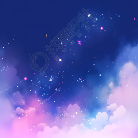 星空背景透明背景插图