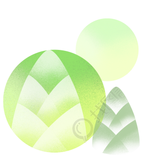 立春节气水彩画竹笋素材