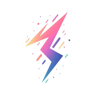 闪电logo商业设计插图