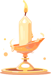 蜡烛灯透明背景插图