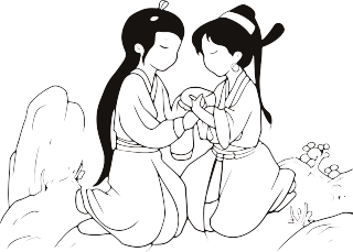 牛郎织女连环画简笔画