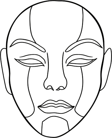 脸谱简笔画