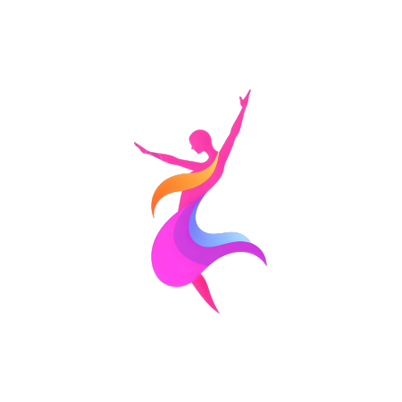 舞蹈logo图标设计元素