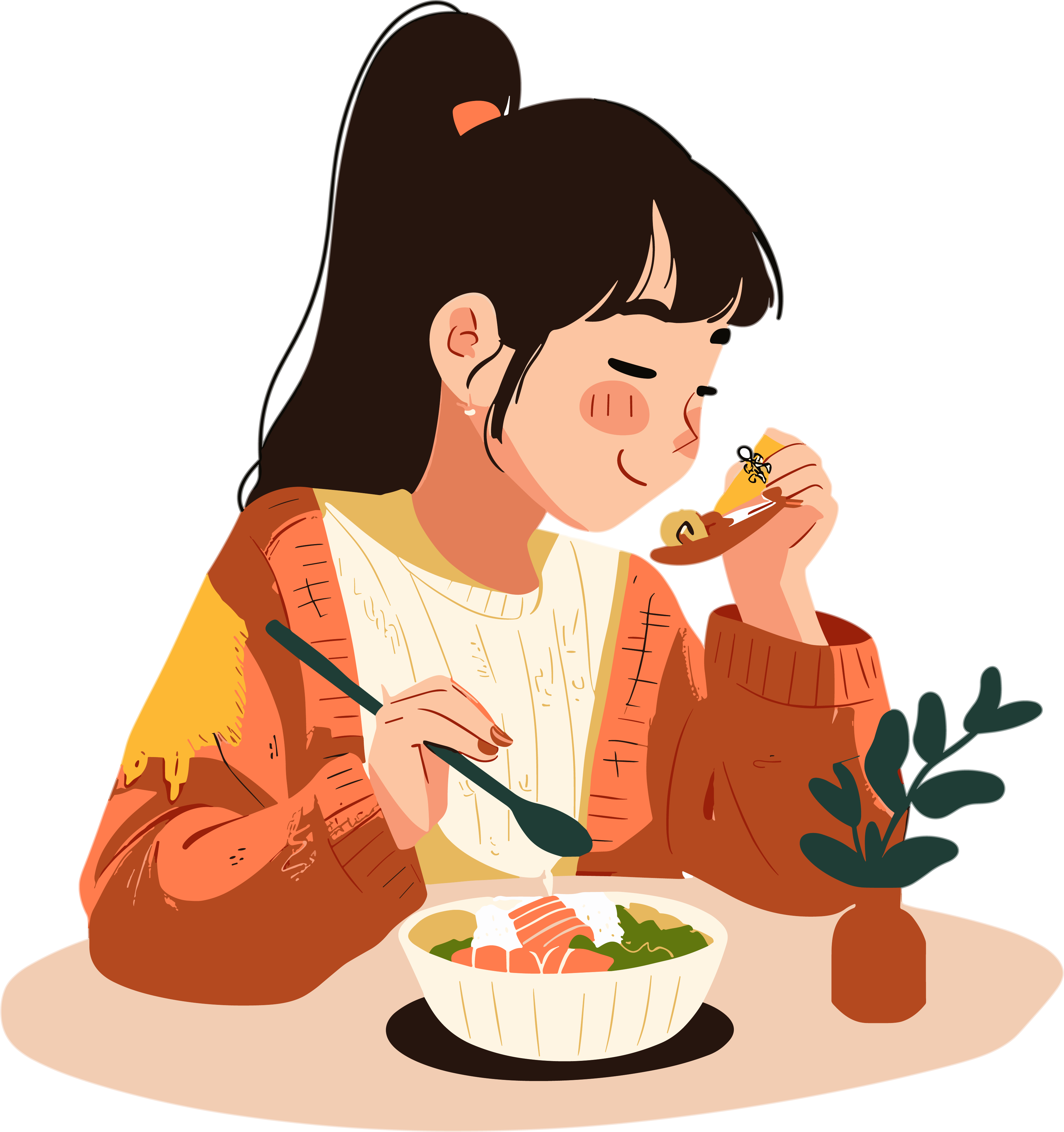 吃货卡通创意设计元素