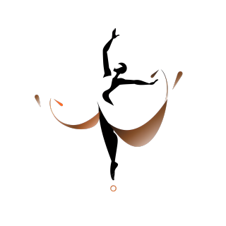 舞蹈logo透明背景插画
