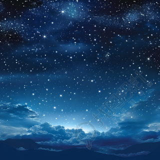 黑夜星空背景元素
