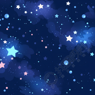 黑夜星空背景插画