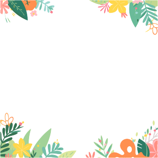 卡通边框矢量插画设计元素