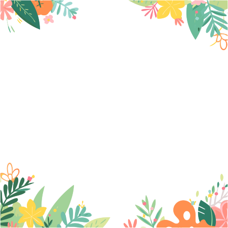 卡通边框矢量插画设计元素