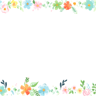 卡通边框透明背景插画