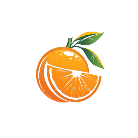 橙子logo透明背景素材